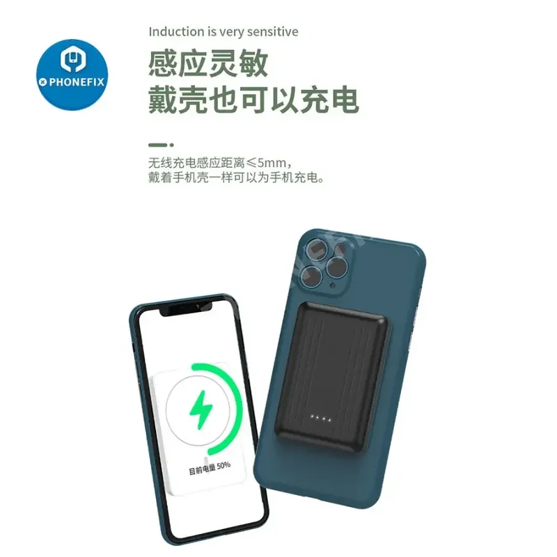 Batterie externe magnétique sans fil Magsafe pour iPhone 12, 13 et 14