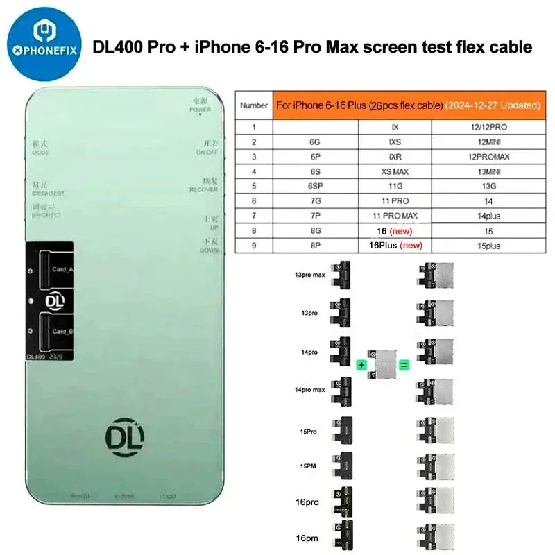 Testeur d'écran tactile DL400 Pro pour iPhone 6-17 Pro Max