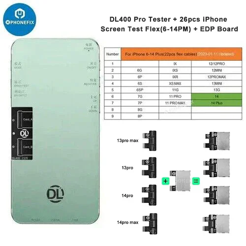 Testeur d'écran tactile DL400 Pro pour iPhone 6-17 Pro Max