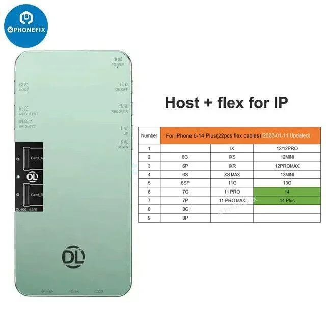 Testeur d'écran tactile DL400 Pro pour iPhone 6-17 Pro Max