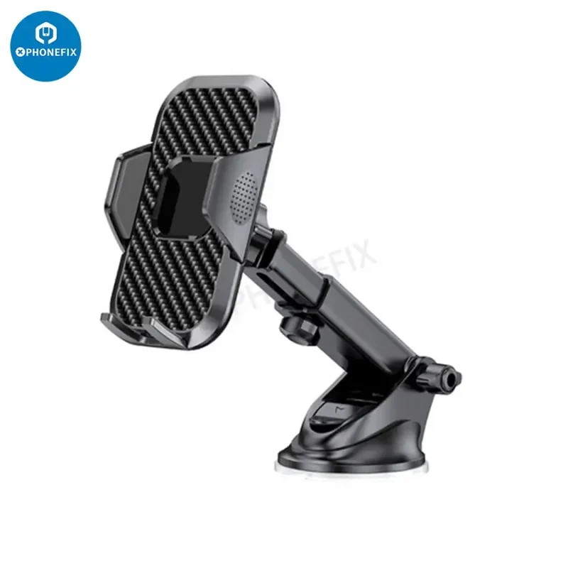 Support de téléphone pour voiture, fixation sur grille d'aération de tableau de bord