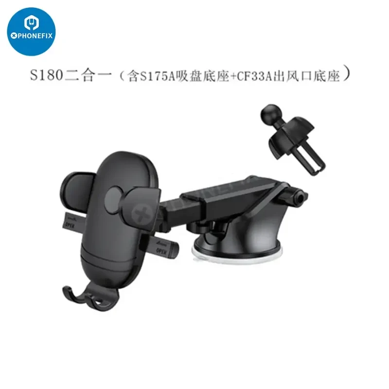 Support de téléphone pour voiture, fixation sur grille d'aération de tableau de bord