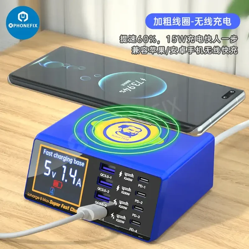 Chargeur rapide USB sans fil MECHANIC iCharge 8 Max