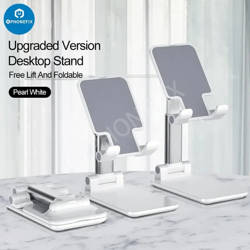 Support de téléphone pliable en alliage d'aluminium pour tablette et bureau