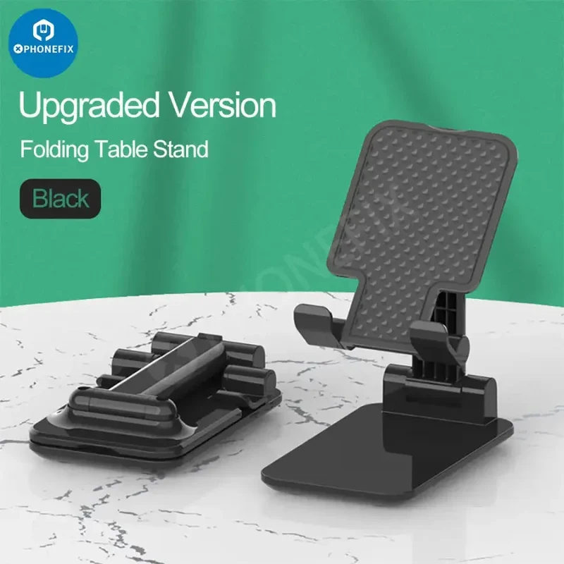 Support de téléphone pliable en alliage d'aluminium pour tablette et bureau