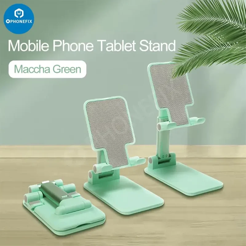 Support de téléphone pliable en alliage d'aluminium pour tablette et bureau