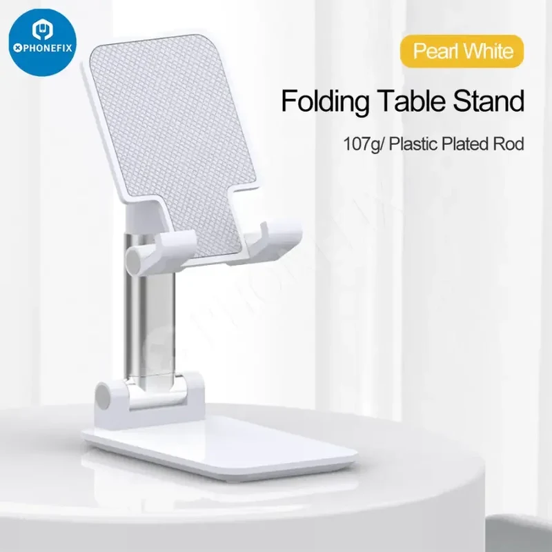 Support de téléphone pliable en alliage d'aluminium pour tablette et bureau