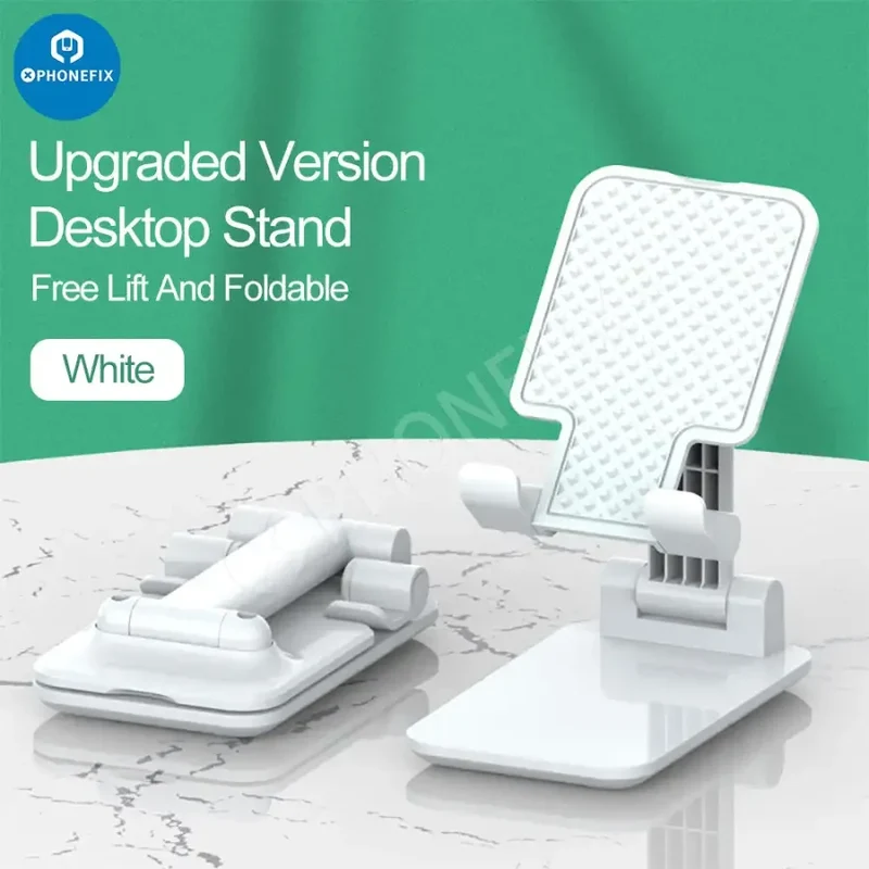 Support de téléphone pliable en alliage d'aluminium pour tablette et bureau