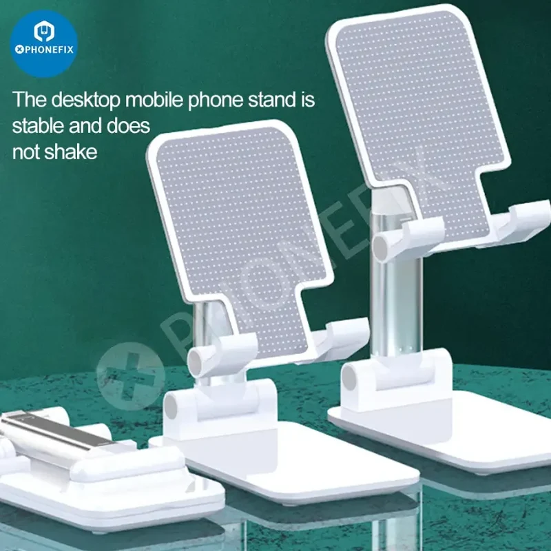 Support de téléphone pliable en alliage d'aluminium pour tablette et bureau