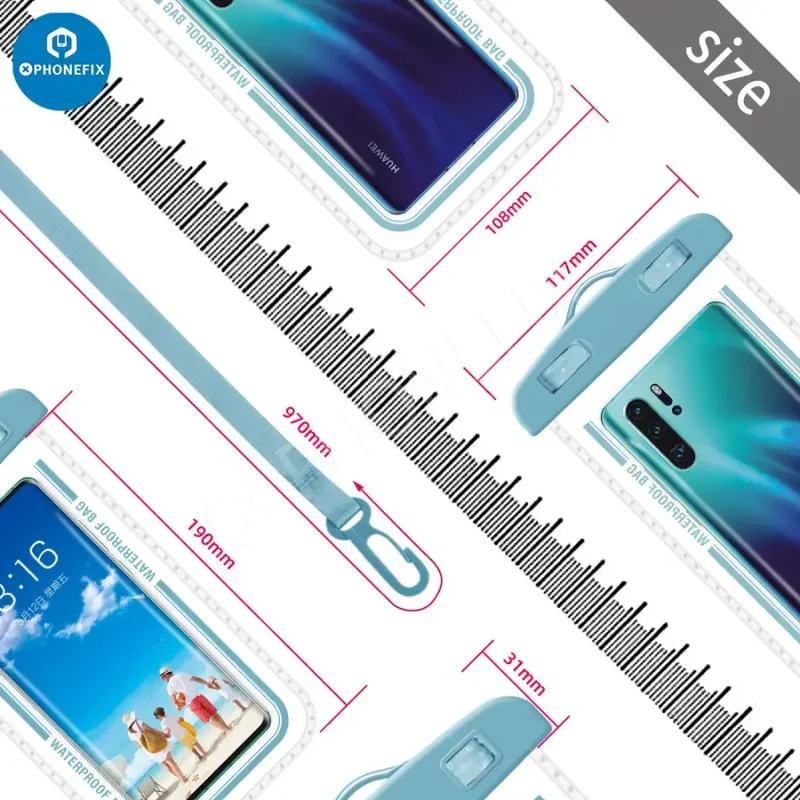 Sac étanche transparent universel pour téléphone portable