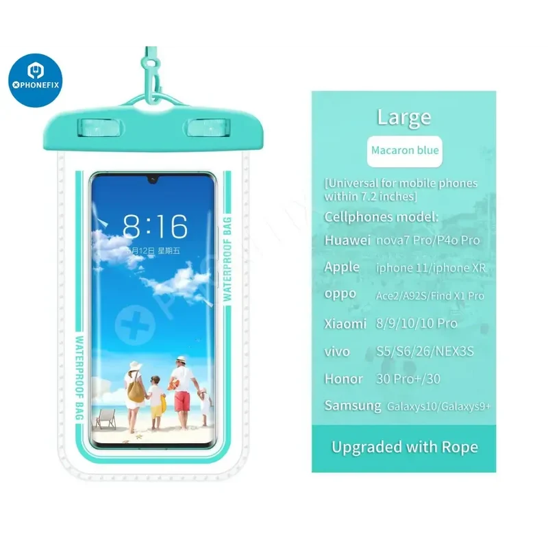 Sac étanche transparent universel pour téléphone portable