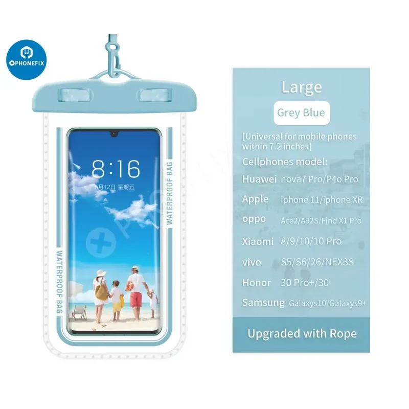 Sac étanche transparent universel pour téléphone portable