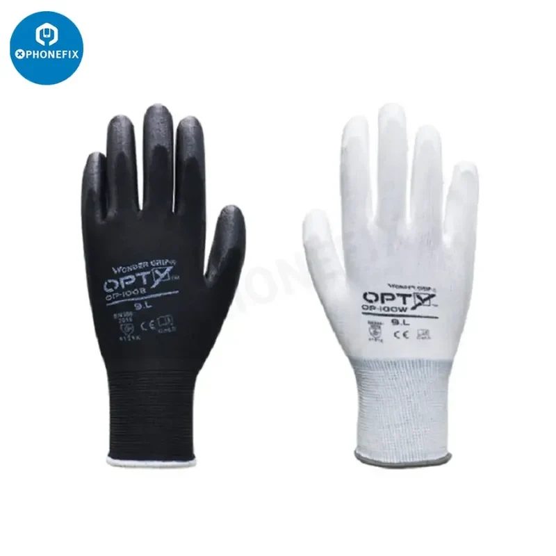 Gants de sécurité antidérapants et antistatiques avec revêtement PU