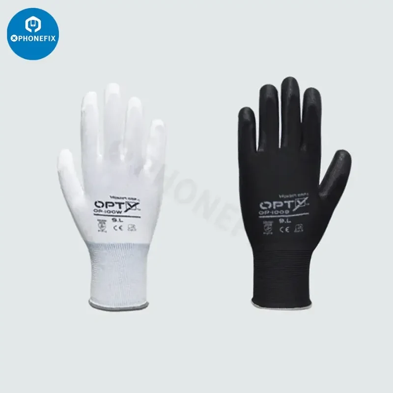 Gants de sécurité antidérapants et antistatiques avec revêtement PU