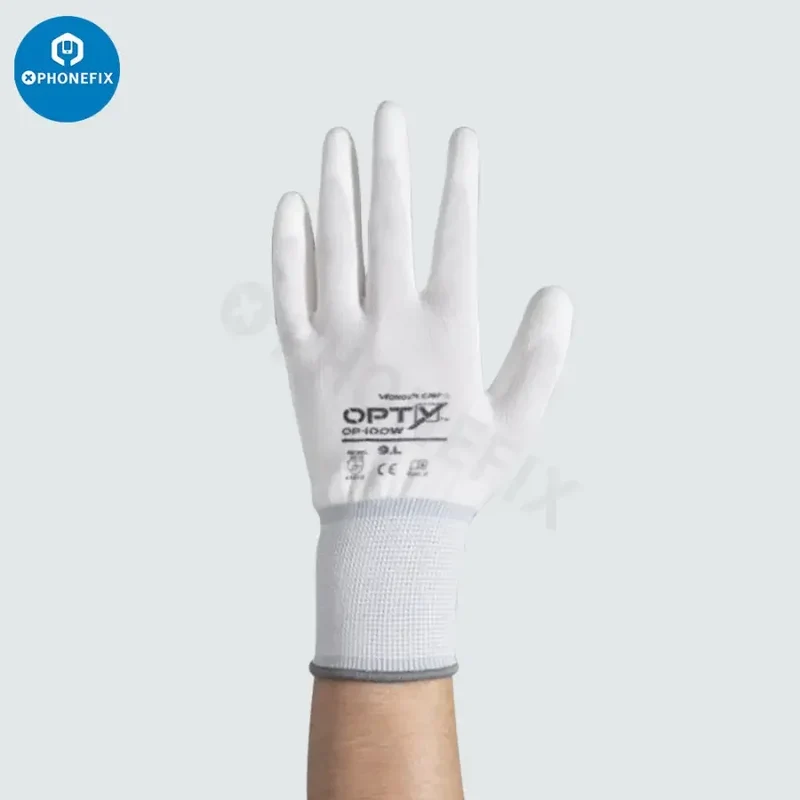 Gants de sécurité antidérapants et antistatiques avec revêtement PU