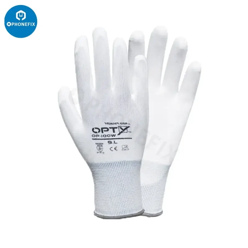 Gants de sécurité antidérapants et antistatiques avec revêtement PU