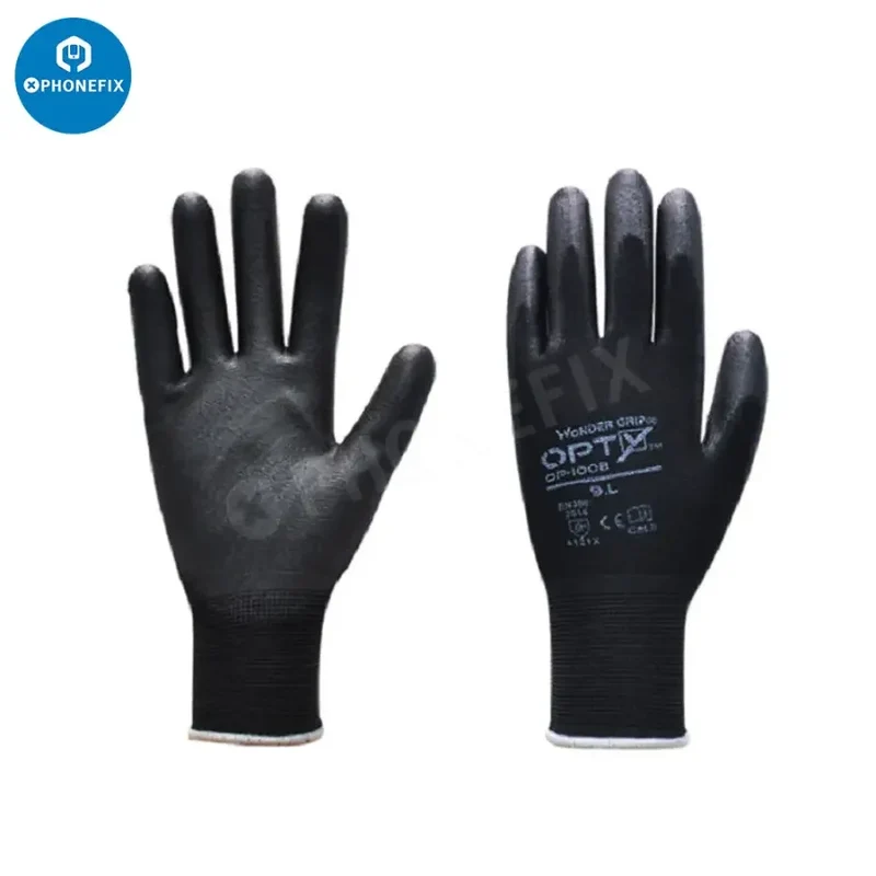 Gants de sécurité antidérapants et antistatiques avec revêtement PU