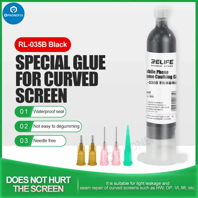 Colle de calfeutrage universelle pour écran de téléphone portable RL-035B 30 ml