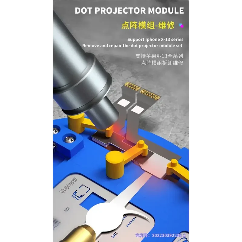 Projecteur de points MECHANIC F-FIX, fixation d'identification de visage, base de rebillage