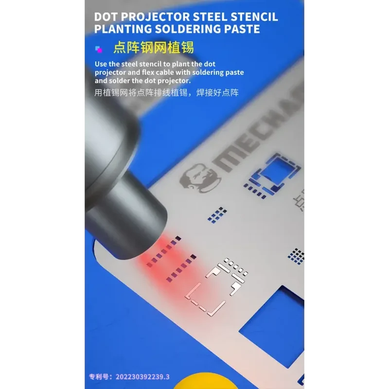 Projecteur de points MECHANIC F-FIX, fixation d'identification de visage, base de rebillage