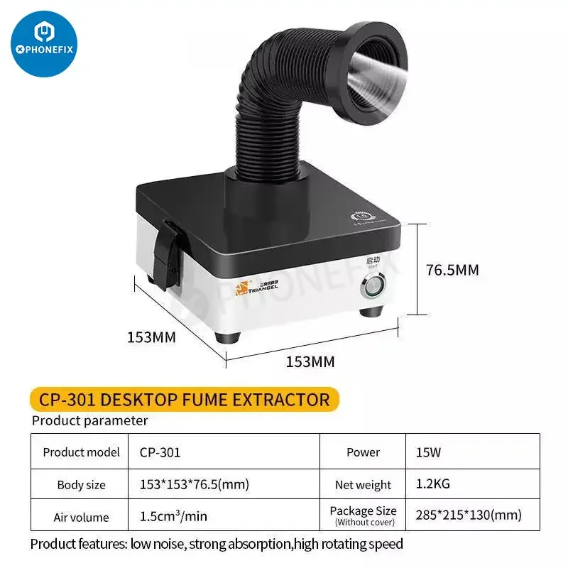 Purificateur de fumée portable M-Triangel CP-301