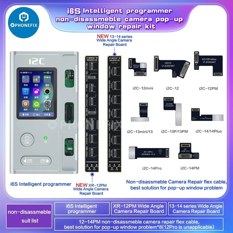Programmeur i2C i6S A8S pour écran iPhone True Tone Face ID Repair
