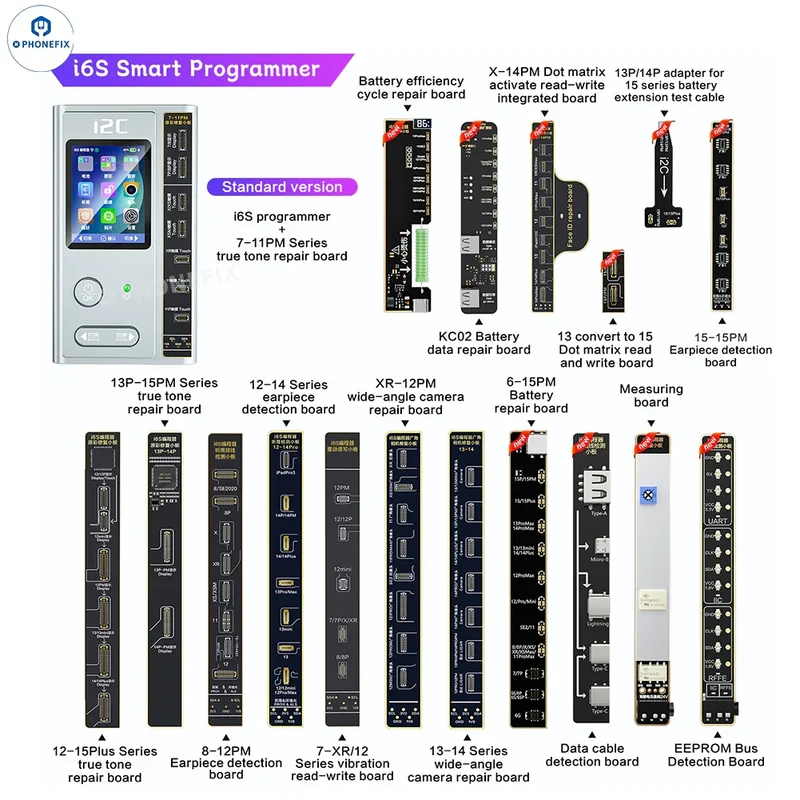 Programmeur i2C i6S A8S pour écran iPhone True Tone Face ID Repair