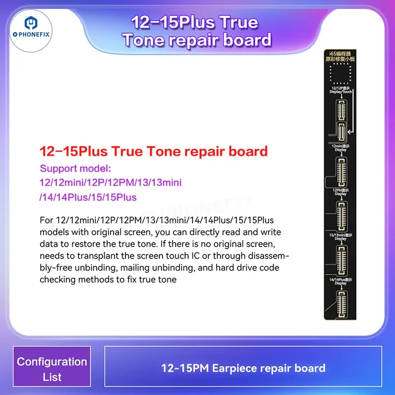 Programmeur i2C i6S A8S pour écran iPhone True Tone Face ID Repair