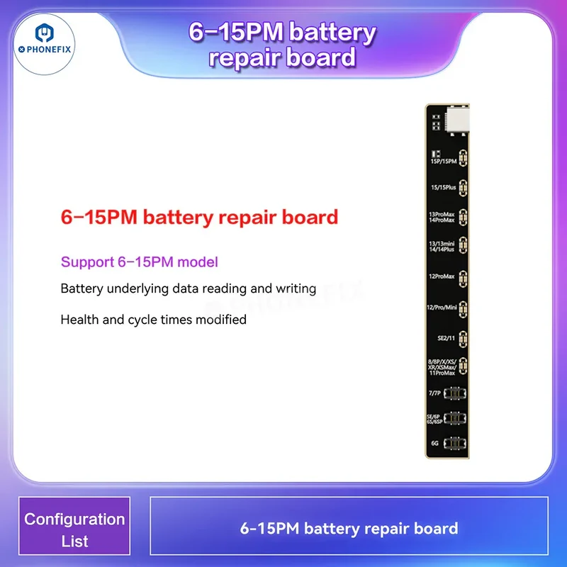 Programmeur i2C i6S A8S pour écran iPhone True Tone Face ID Repair