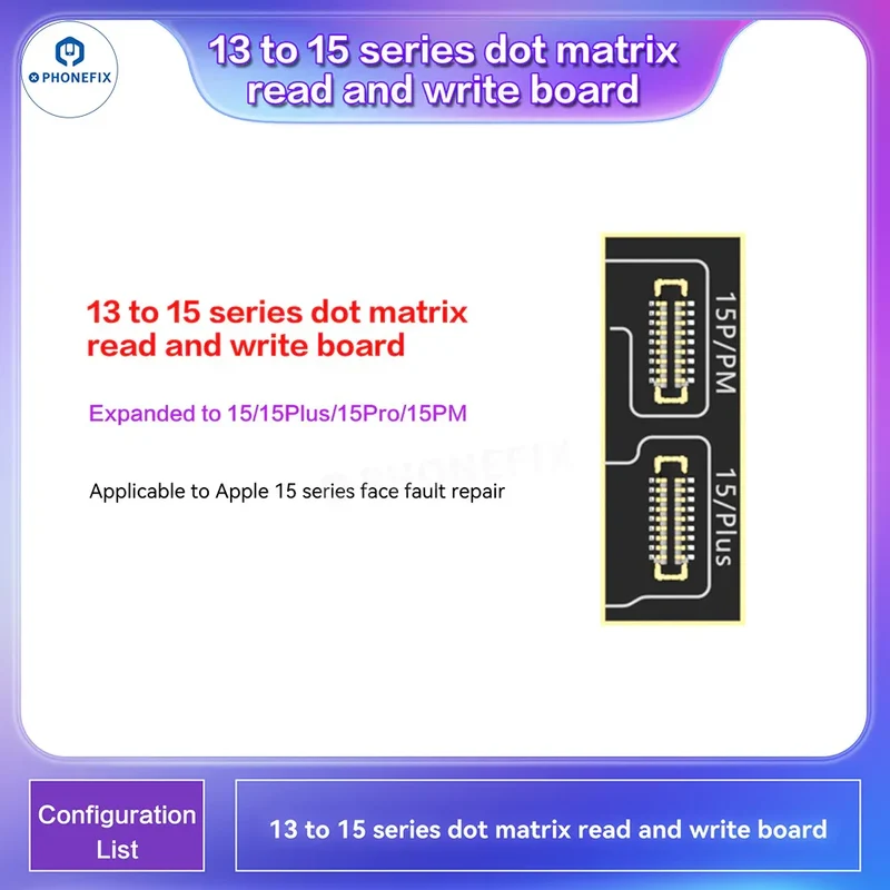 Programmeur i2C i6S A8S pour écran iPhone True Tone Face ID Repair