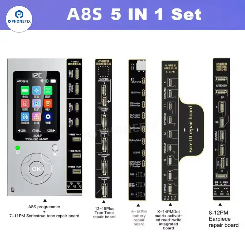 Programmeur i2C i6S A8S pour écran iPhone True Tone Face ID Repair