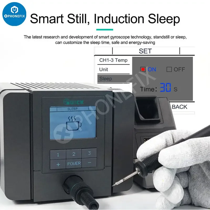 Station de soudage de précision intelligente électrique Quick Q8