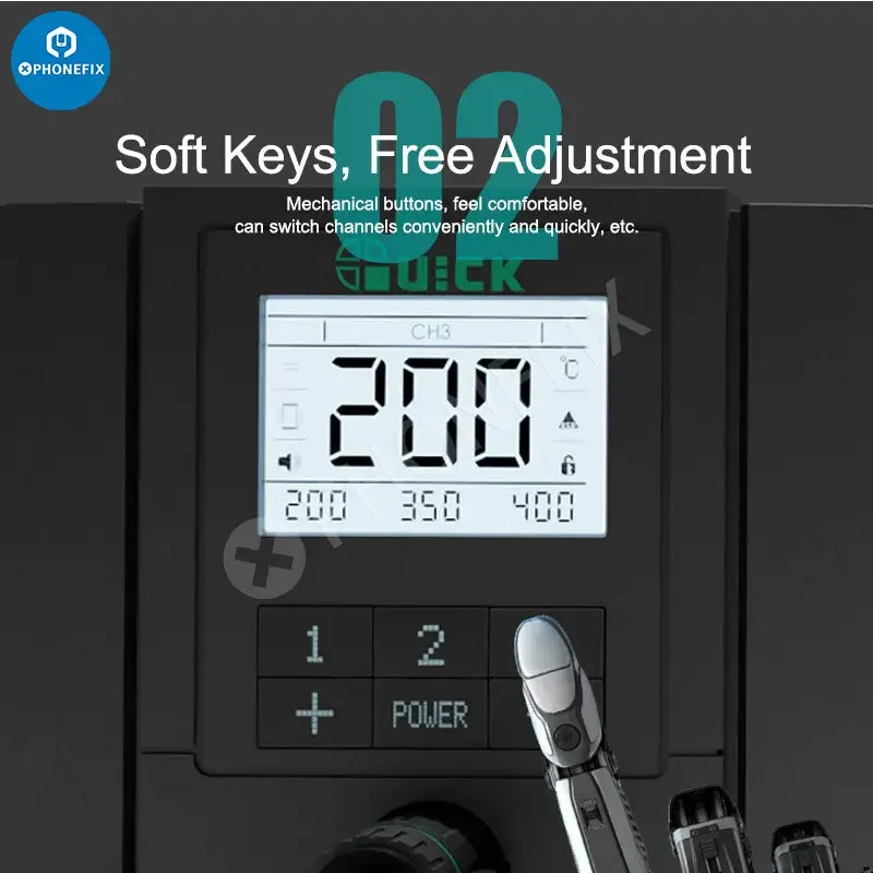 Station de soudage de précision intelligente électrique Quick Q8
