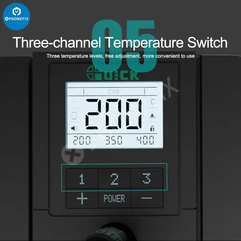 Station de soudage de précision intelligente électrique Quick Q8