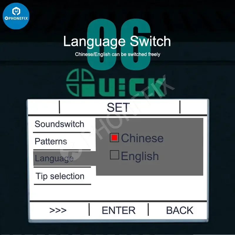 Station de soudage de précision intelligente électrique Quick Q8