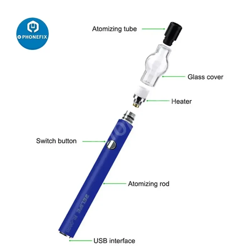 Stylo de détection de court-circuit pour réparation d'iPhone avec atomiseur de colophane RELIFE