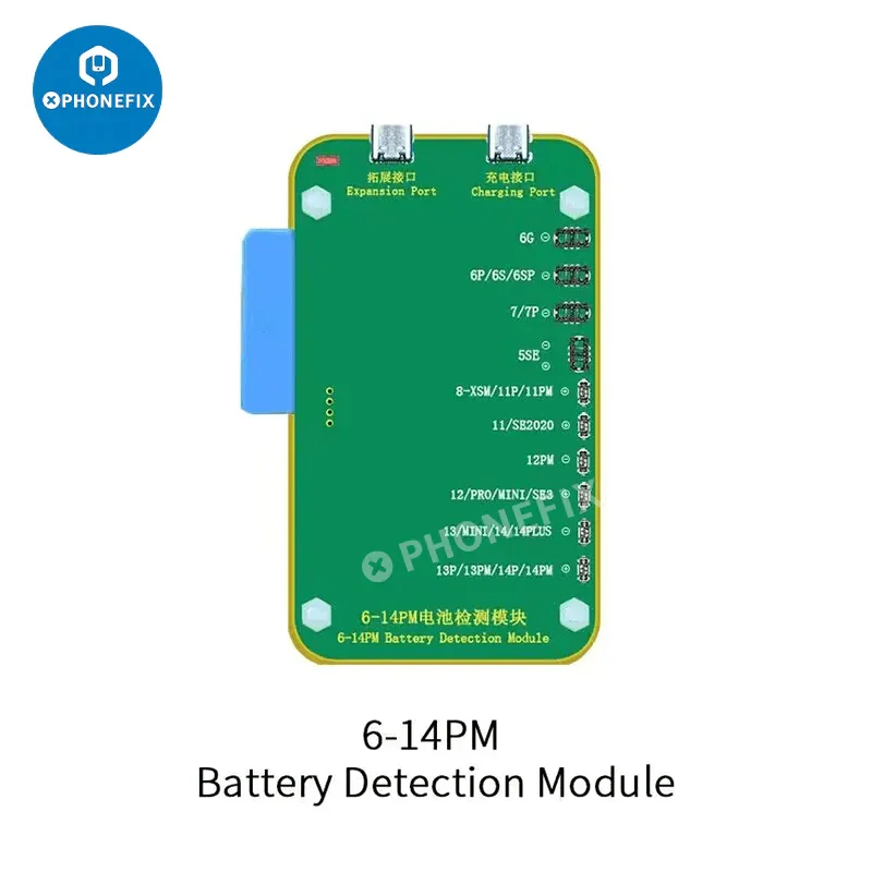 Module d'extension de détection de batterie JC pour iPhone 6-15 Pro Max
