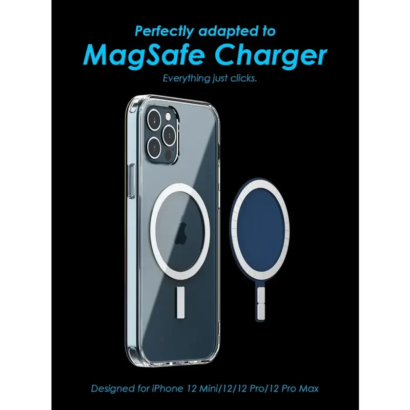 Coque magnétique ultra transparente Magsafe pour iPhone 15 Pro Max