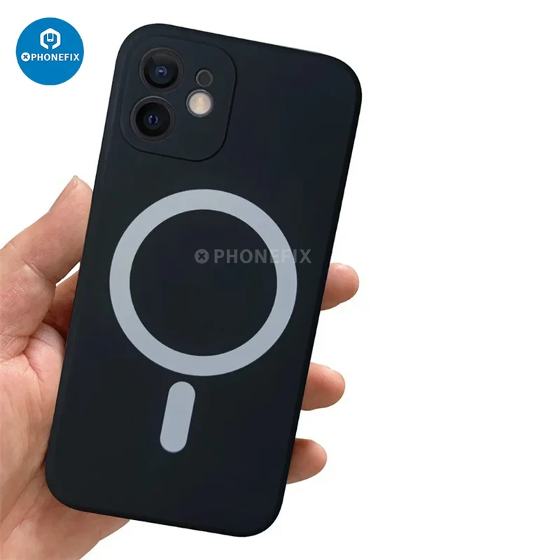 Coque arrière en silicone liquide pour iPhone 13, 14, 15 Promax