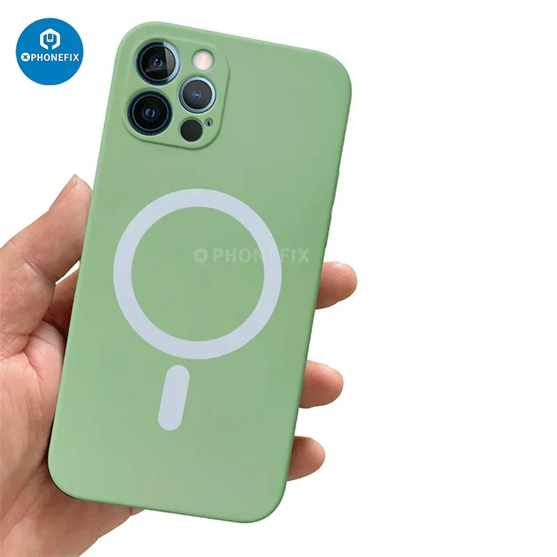 Coque arrière en silicone liquide pour iPhone 13, 14, 15 Promax