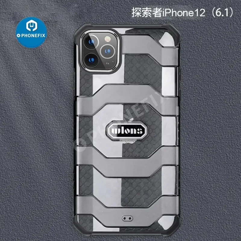 Coque de protection militaire double couche pour iPhone 11, 12 et 13
