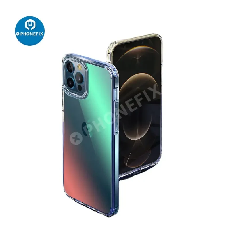 Coque de protection antichoc en acrylique transparent TPU pour iPhone 11-12 Pro Max