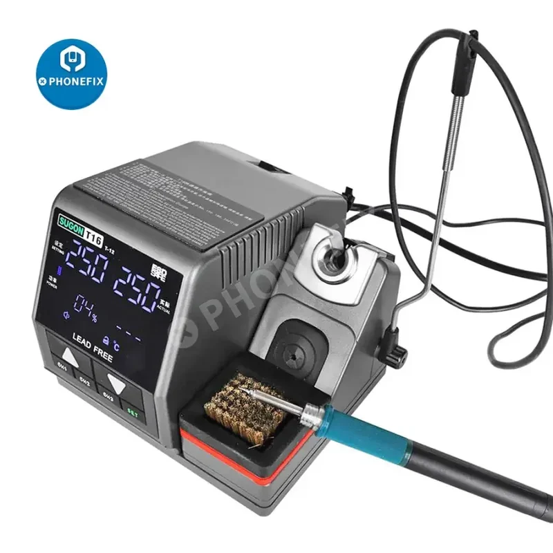 Station de soudage de précision SUGON T16 pour réparation de circuits imprimés de téléphones