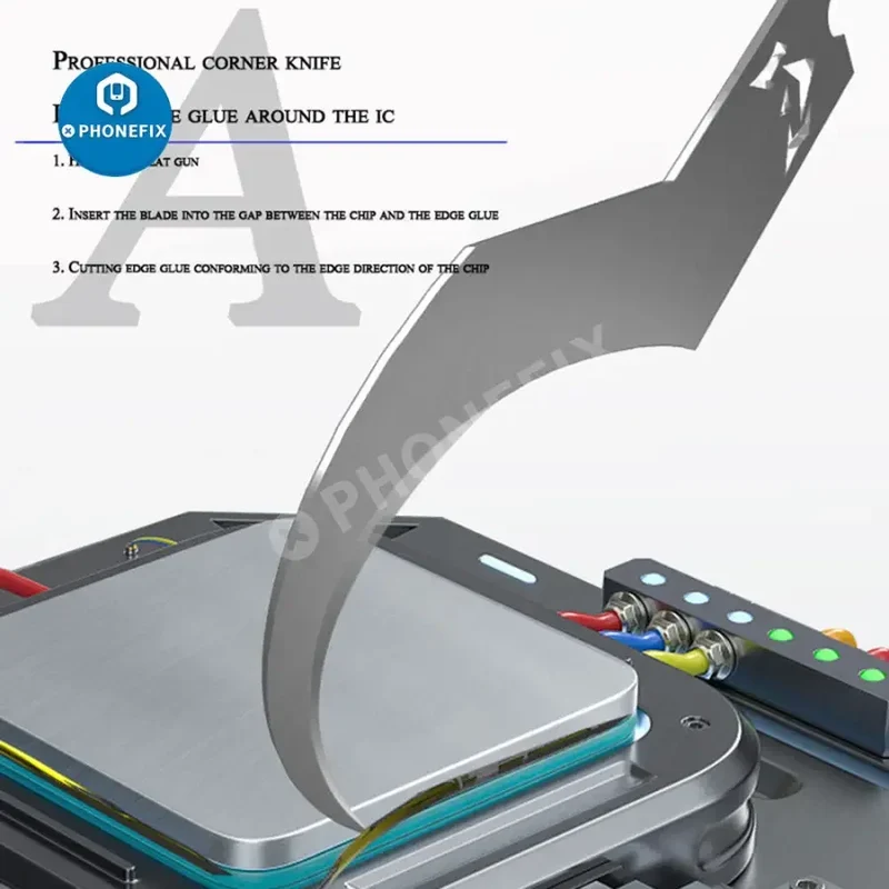 Lames mécaniques pour dissolvant de colle CPU, couche de puce, démontage, grattoir, couteau
