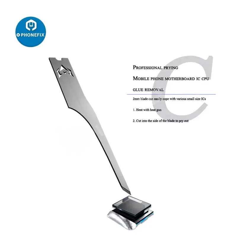 Lames mécaniques pour dissolvant de colle CPU, couche de puce, démontage, grattoir, couteau
