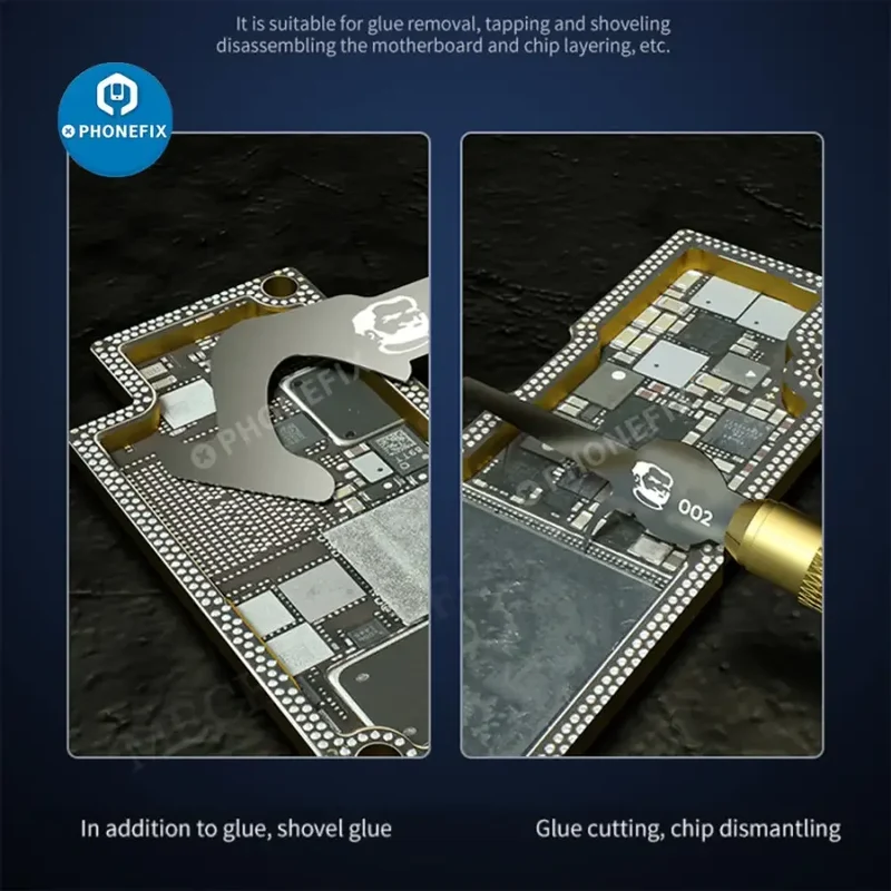 MECHANIC 002 Lames pour dissolvant de colle BGA IC Chip Dégommage Grattage Couteau