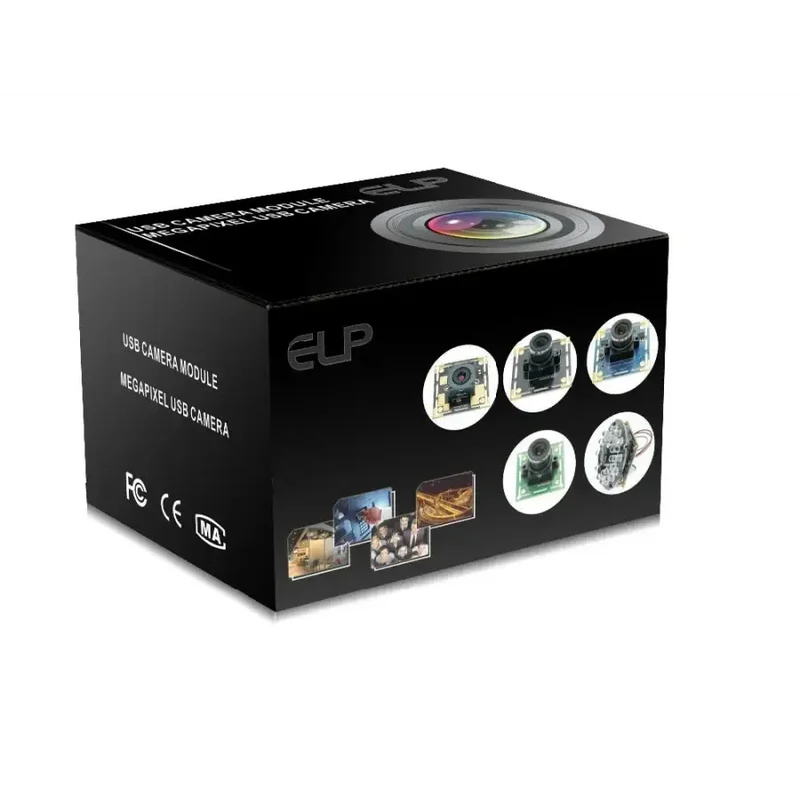 Caméra USB industrielle 120 ips, webcam Full HD avec objectif varifocal