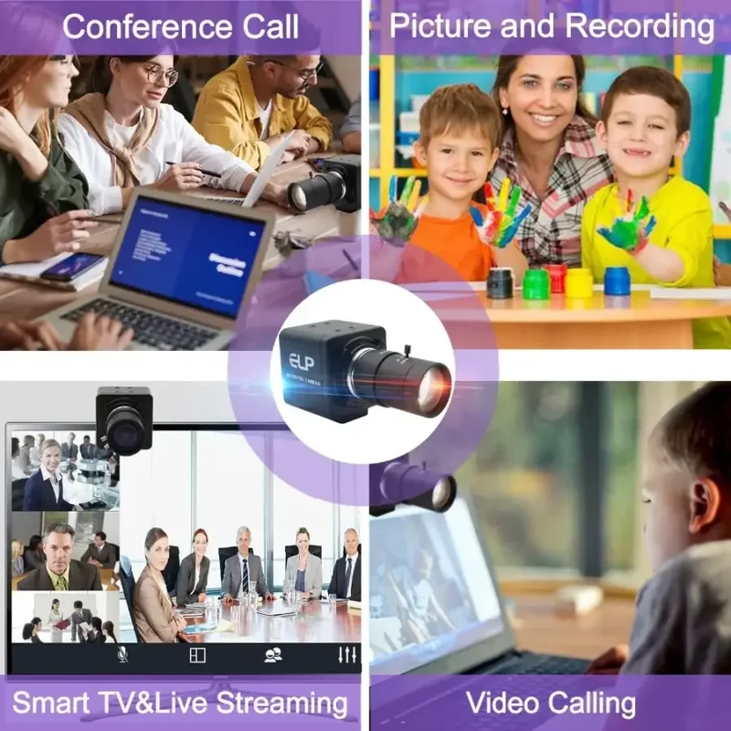 Webcam USB 1080P HD 120 ips pour PC, enregistrement d'appels vidéo Skype