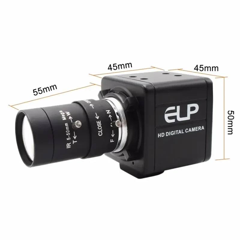 Webcam USB haute vitesse CMOS 1080P HD avec objectif varifocal