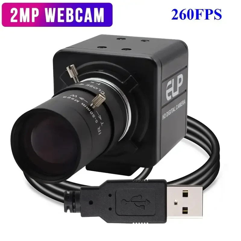 Webcam USB haute vitesse CMOS 1080P HD avec objectif varifocal